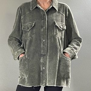 NWOT She + Sky Corduroy Jacket L